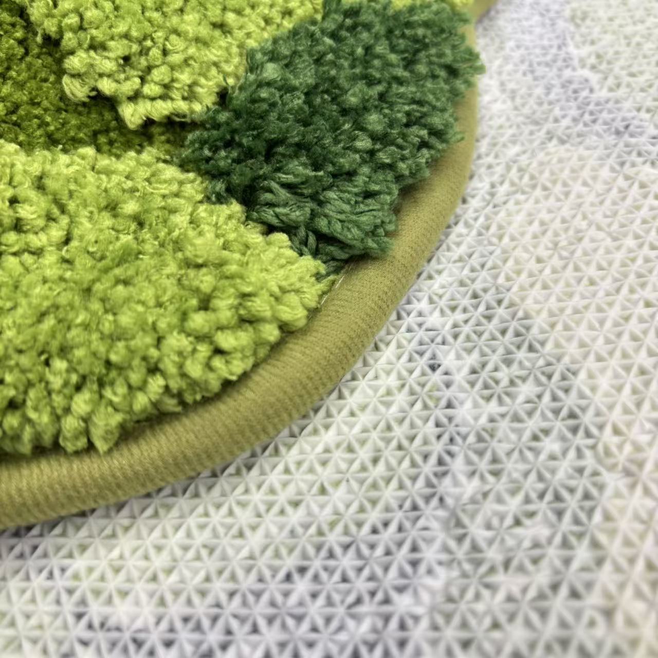 3D Moss Tufted Rug | Realistic Green Botanical Accent Floor Mat - Fucolina