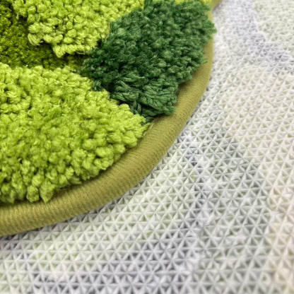 3D Moss Tufted Rug | Realistic Green Botanical Accent Floor Mat - Fucolina