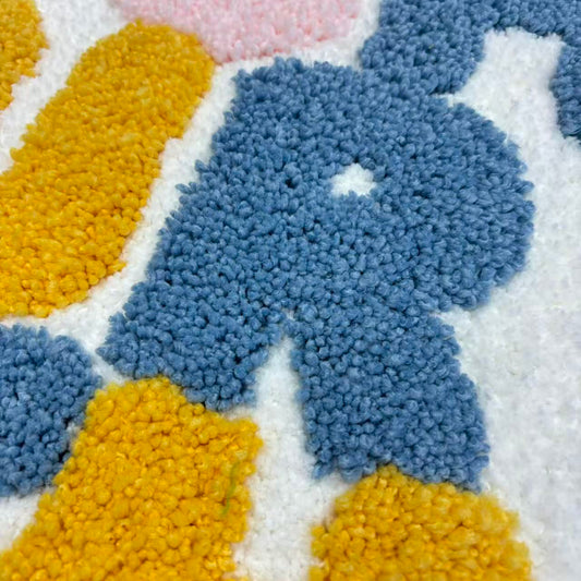 "Brush Your Teeth" Tufted Bathroom Mat | Fun & Colorful Kids Bath Rug - Fucolina