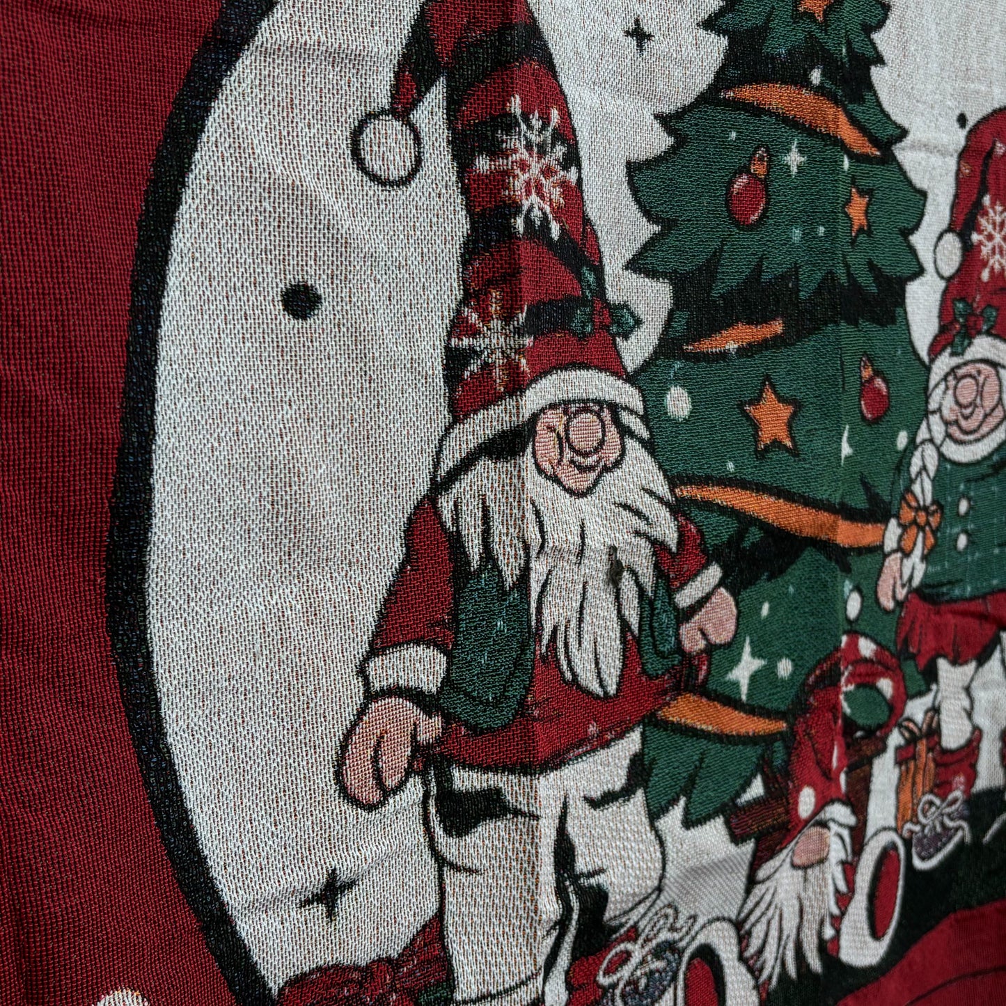 Christmas Gnomes Woven Tapestry Blanket | Merry Christmas Wall Hanging Decor - Fucolina