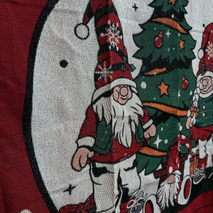Christmas Gnomes Woven Tapestry Blanket | Merry Christmas Wall Hanging Decor - Fucolina