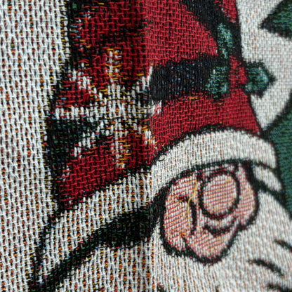 Christmas Gnomes Woven Tapestry Blanket | Merry Christmas Wall Hanging Decor - Fucolina