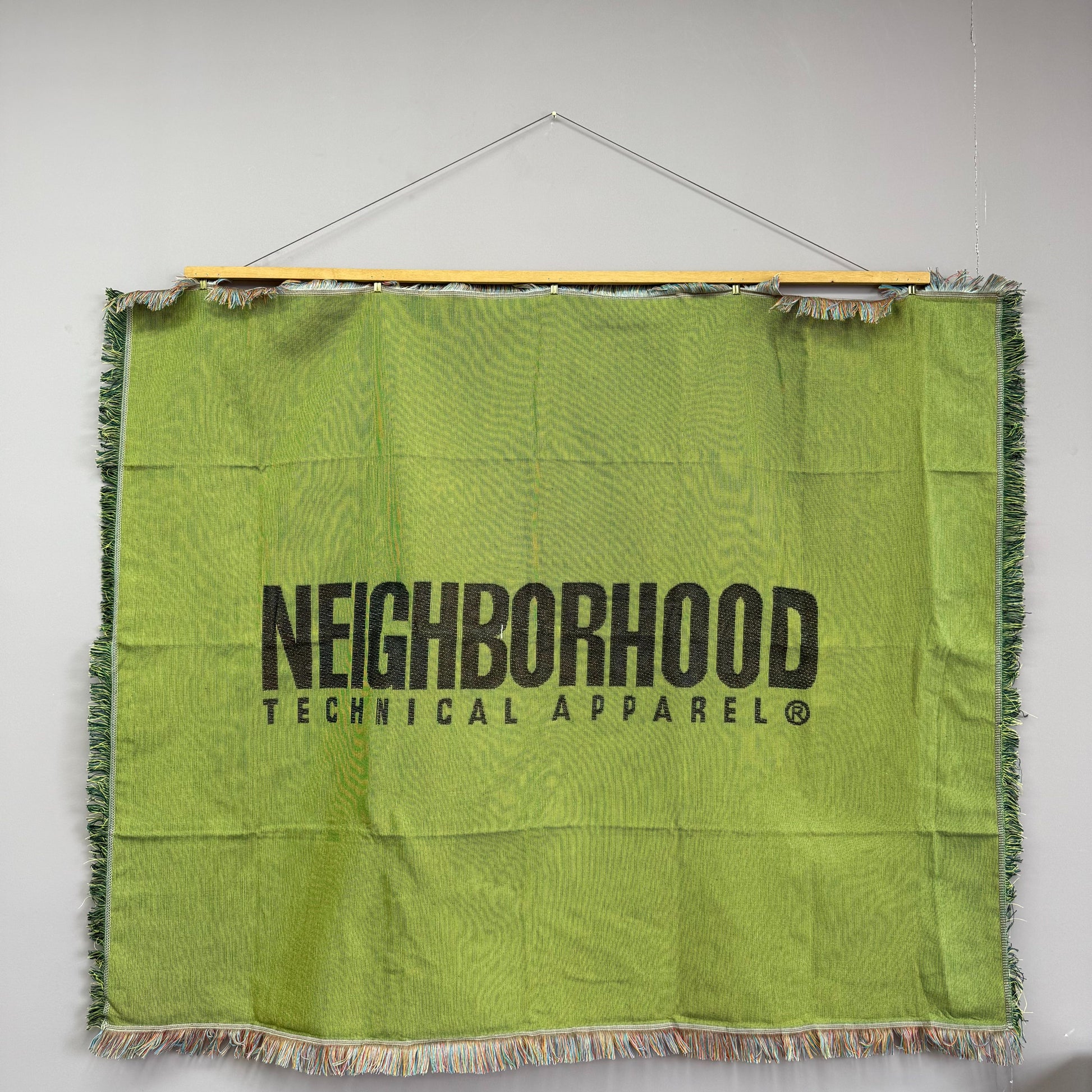 NEIGHBORHOOD Technical Apparel Logo Woven Blanket | Streetwear Hypebeast Tapestry - Fucolina