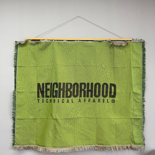 NEIGHBORHOOD Technical Apparel Logo Woven Blanket | Streetwear Hypebeast Tapestry - Fucolina