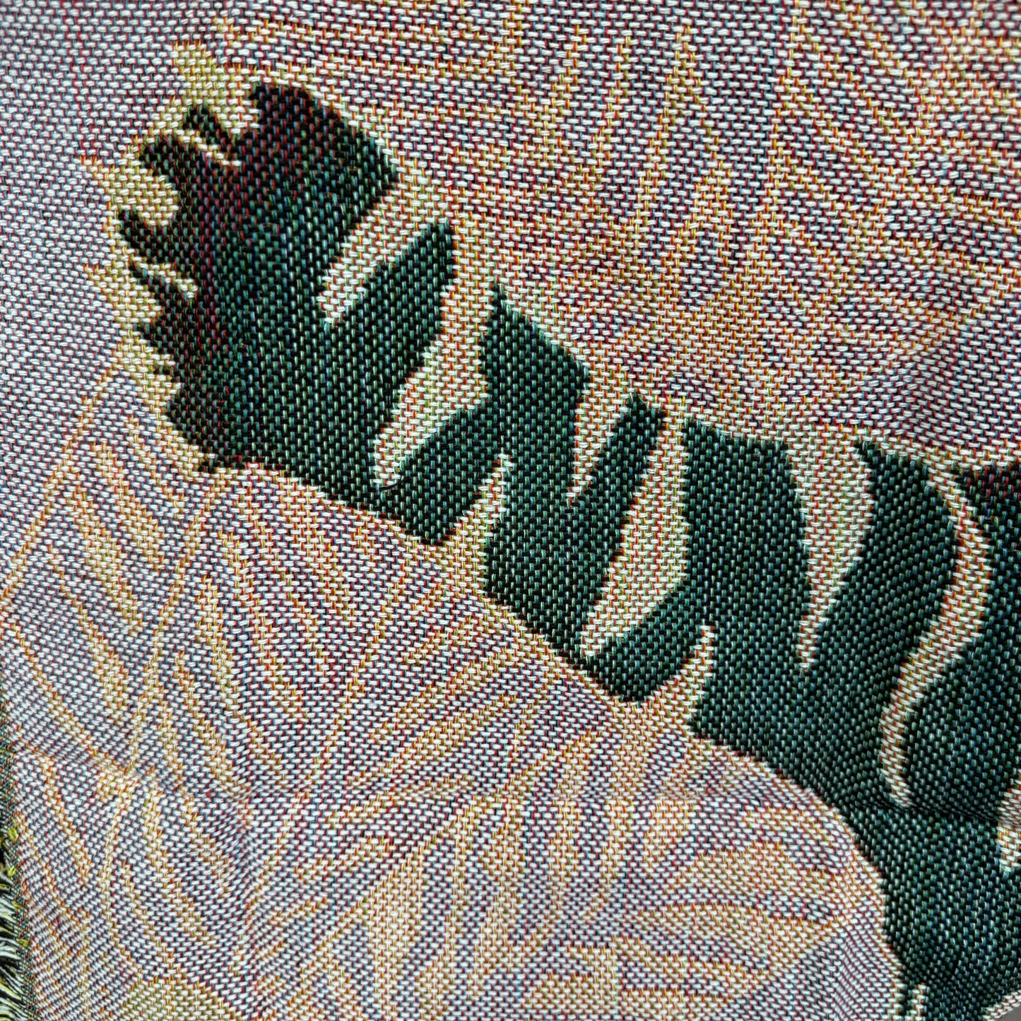 "Tiger Rug" Graphic Woven Tapestry | Jungle Cat Bohemian Wall Hanging - Fucolina