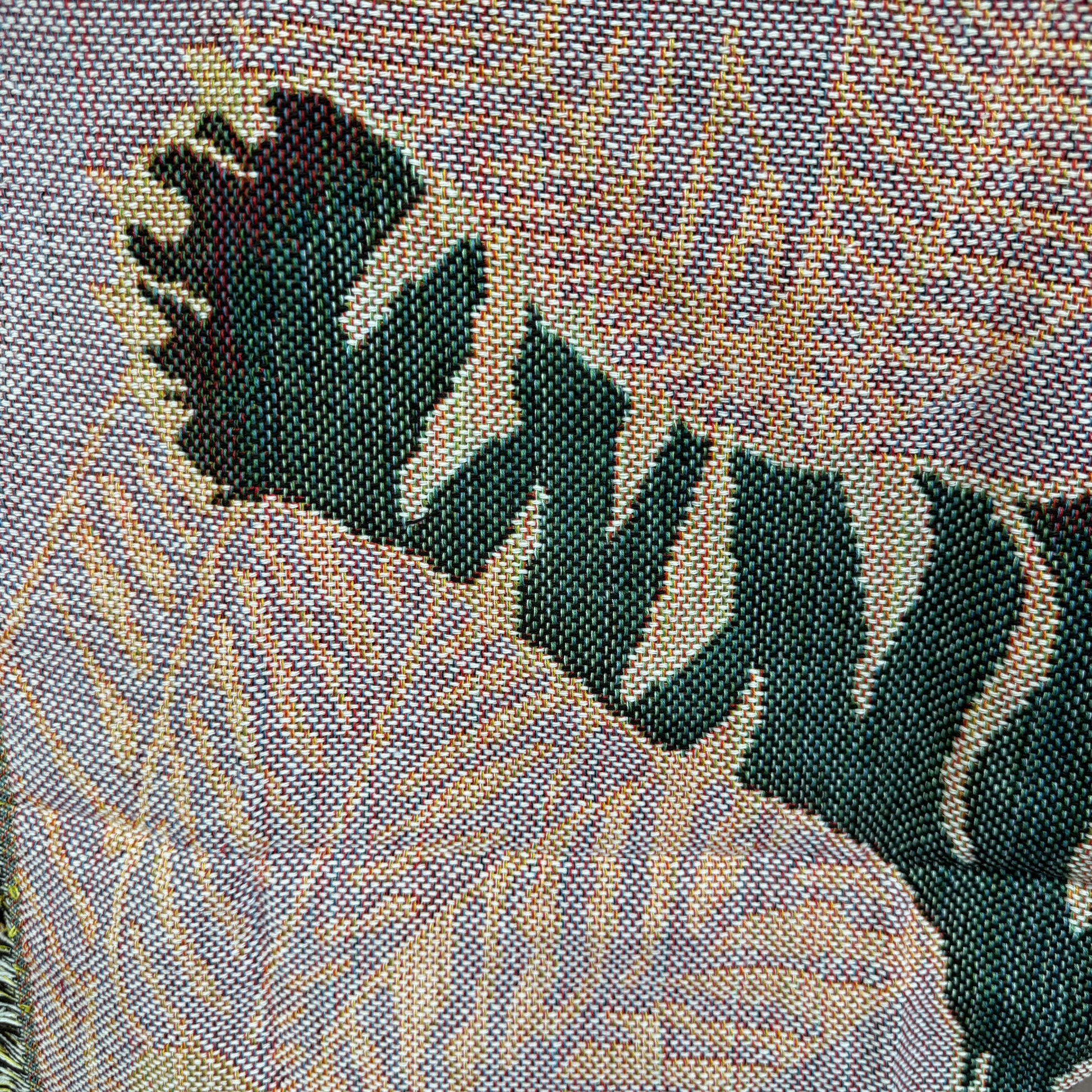 "Tiger Rug" Graphic Woven Tapestry | Jungle Cat Bohemian Wall Hanging - Fucolina