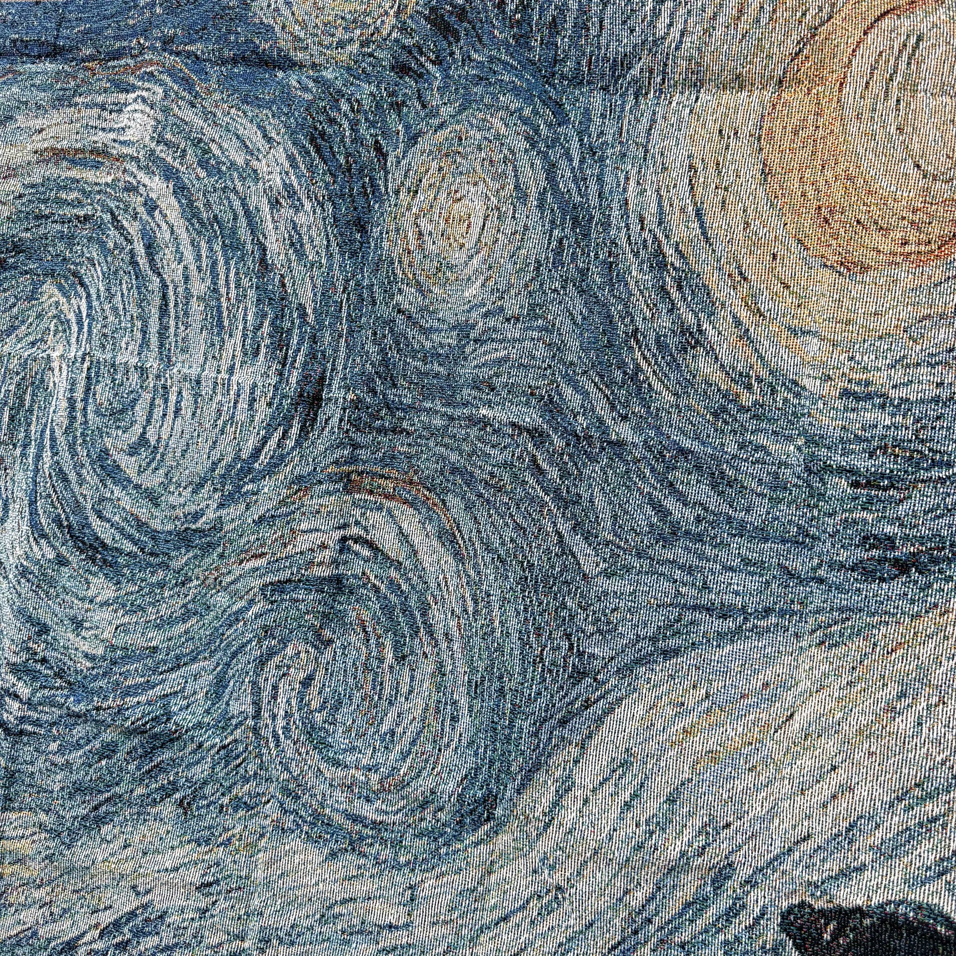 "The Starry Night" by Vincent van Gogh Woven Tapestry | Famous Art Blanket - Fucolina