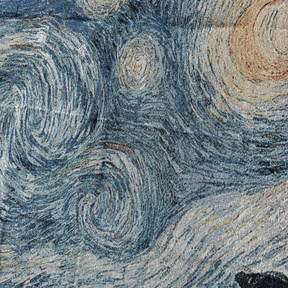 "The Starry Night" by Vincent van Gogh Woven Tapestry | Famous Art Blanket - Fucolina