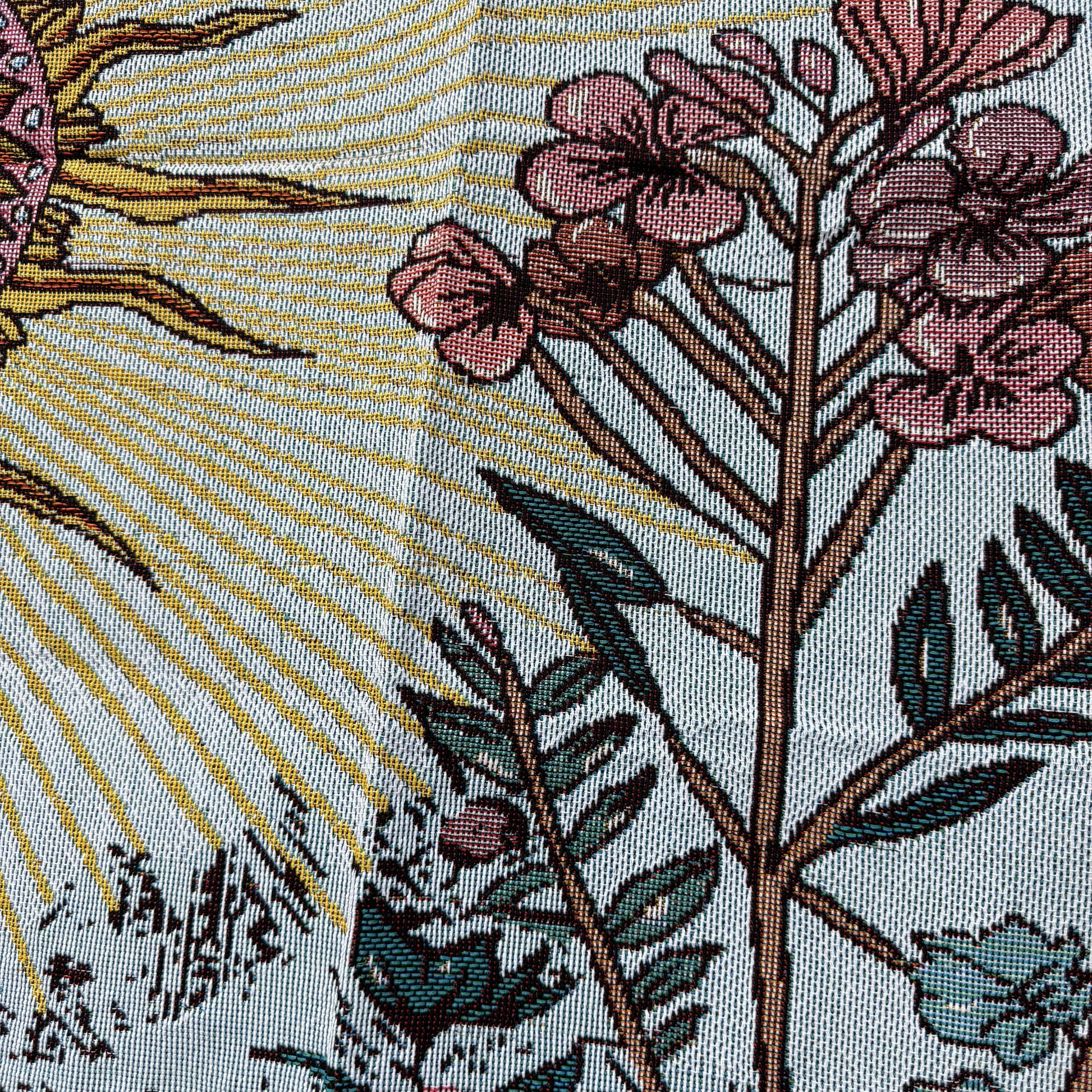 "The Sun" Tarot Card Woven Tapestry | Celestial Mystical Boho Wall Hanging - Fucolina