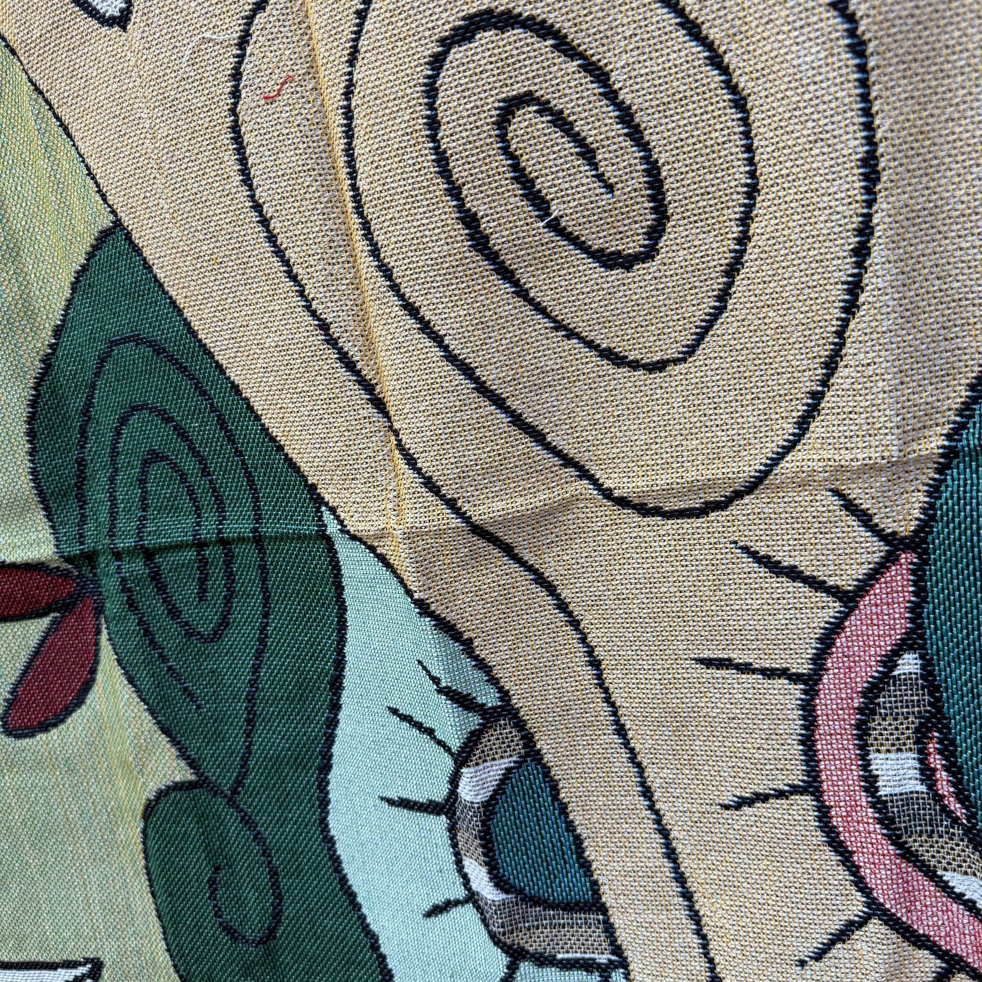 Abstract Faces & Hands Woven Tapestry | Modern Picasso Inspired Wall Art - Fucolina