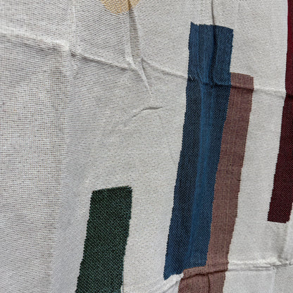 "Composition" Abstract Woven Tapestry | Modern Minimalist Wall Art Blanket - Fucolina