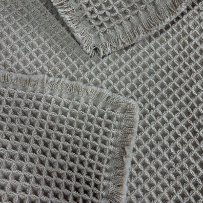Natural Waffle Weave Accent Mat | Farmhouse Kitchen Placemat or Dish Towel - Fucolina