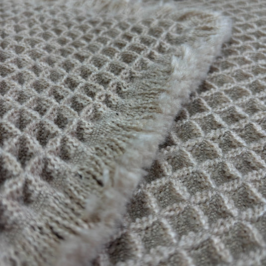 Natural Waffle Weave Decorative Mat | carpet - Fucolina