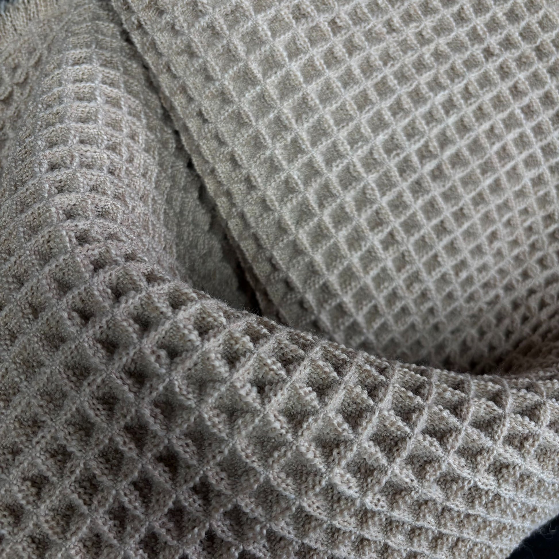 Natural Waffle Weave Accent Mat | Farmhouse Kitchen Placemat or Dish Towel - Fucolina