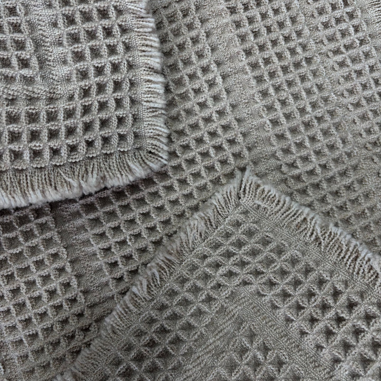 Natural Waffle Weave Placemat | Farmhouse Kitchen & Dining Accent Mat - Fucolina