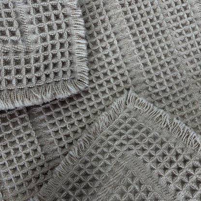 Natural Waffle Weave Placemat | Farmhouse Kitchen & Dining Accent Mat - Fucolina