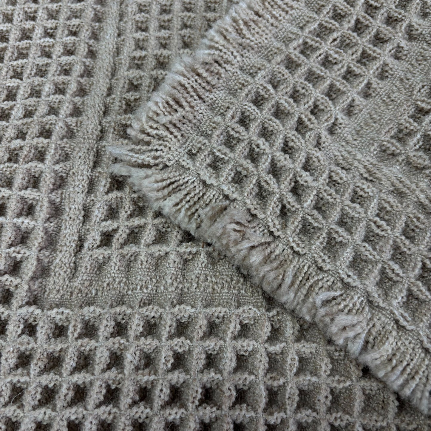 Natural Waffle Weave Placemat | Farmhouse Kitchen & Dining Accent Mat - Fucolina