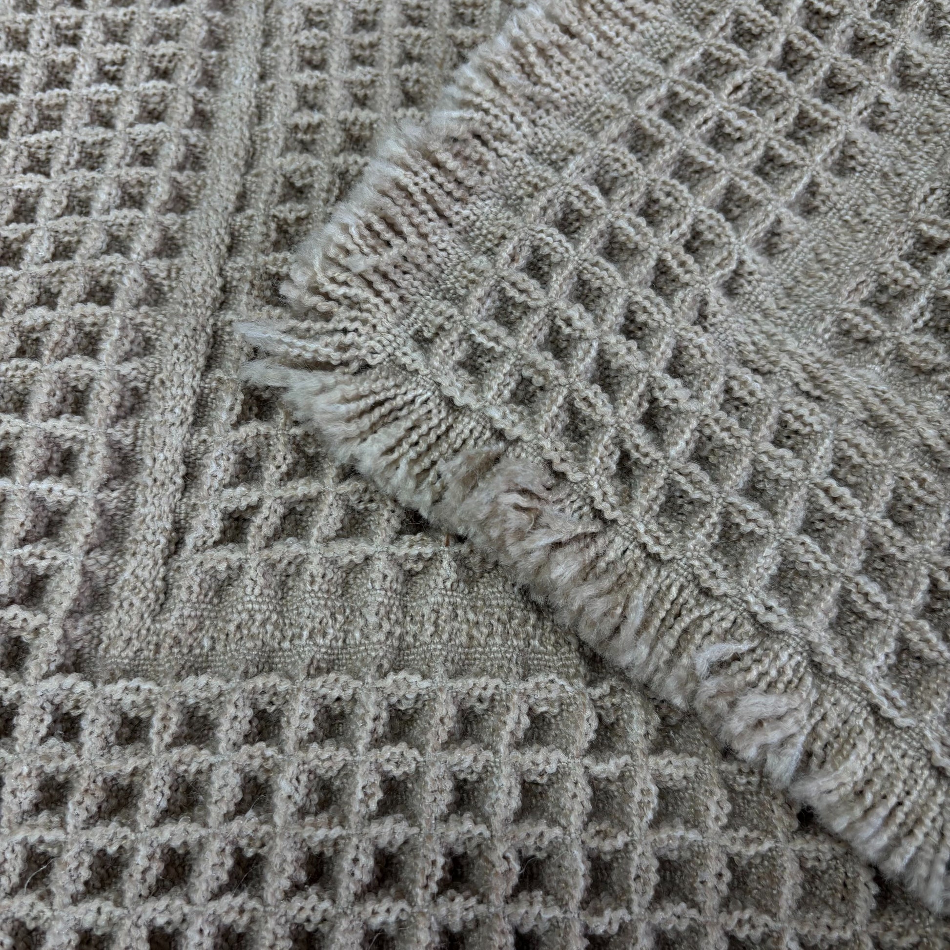 Natural Waffle Weave Placemat | Farmhouse Kitchen & Dining Accent Mat - Fucolina