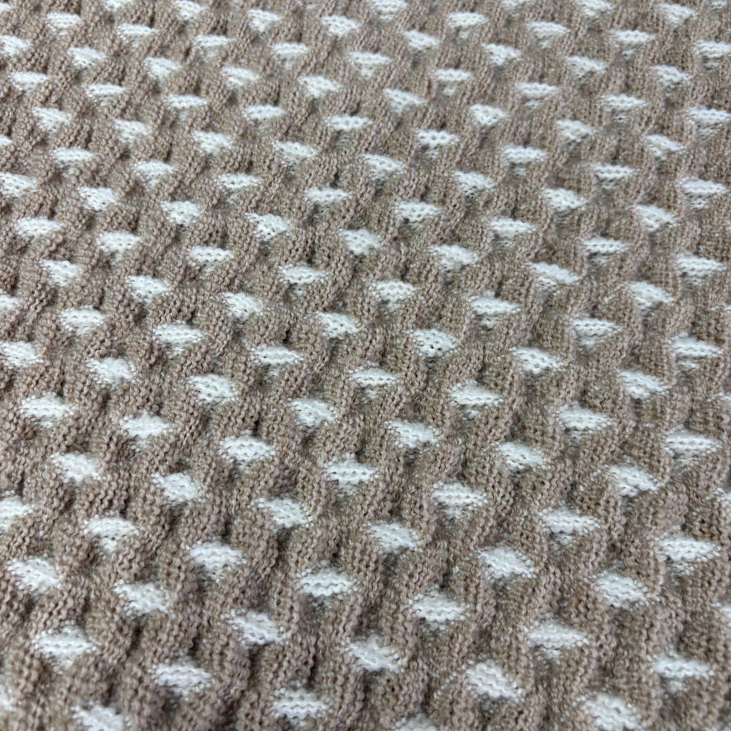 Brown & White Geometric Woven Mat | Farmhouse Accent Placemat or Doormat - Fucolina