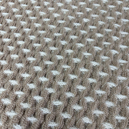 Brown & White Geometric Woven Mat | Farmhouse Accent Placemat or Doormat - Fucolina