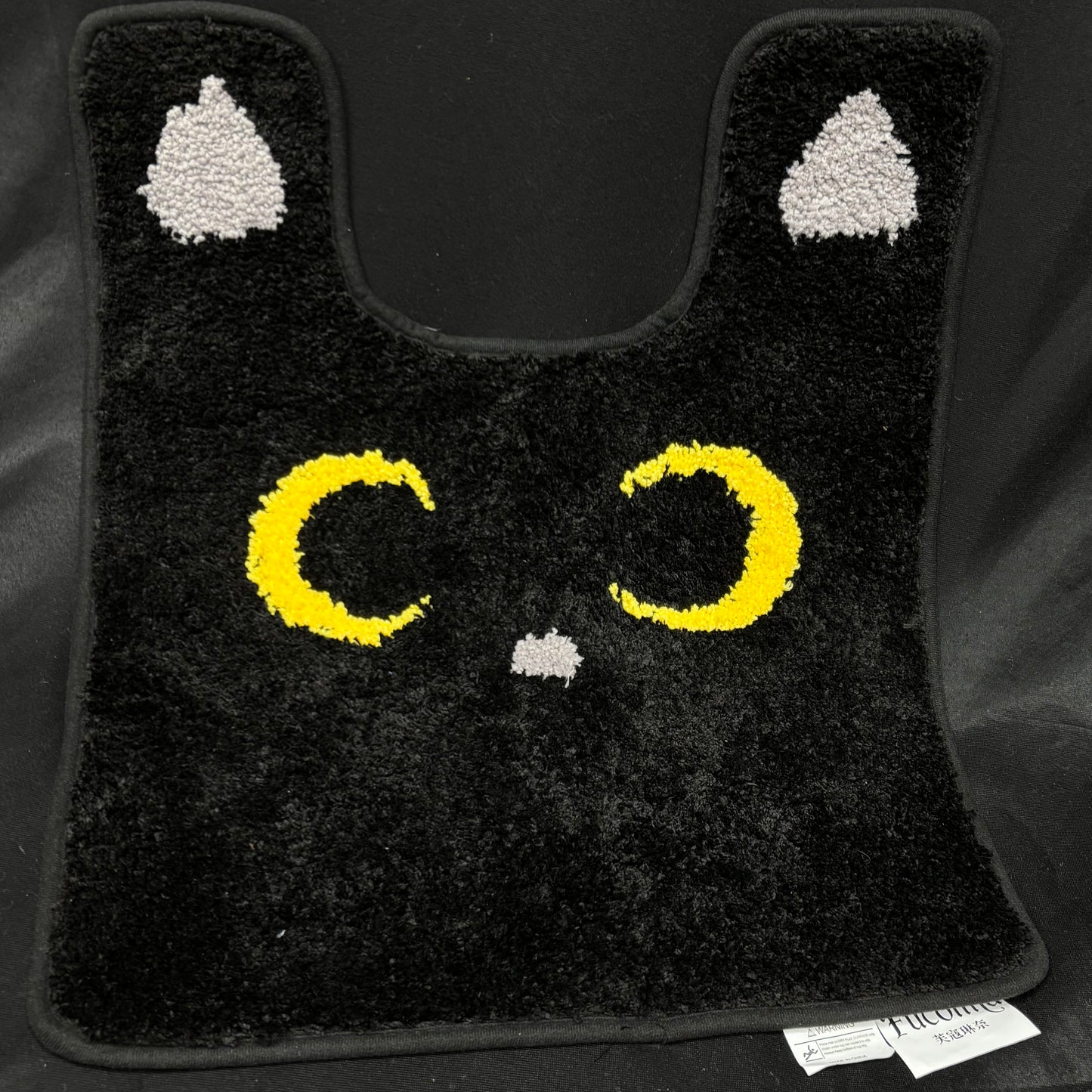 Luna Cat U-Shaped Toilet Rug | Sailor Moon Inspired Anime Bathroom Mat - Fucolina