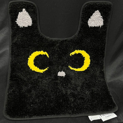 Luna Cat U-Shaped Toilet Rug | Sailor Moon Inspired Anime Bathroom Mat - Fucolina