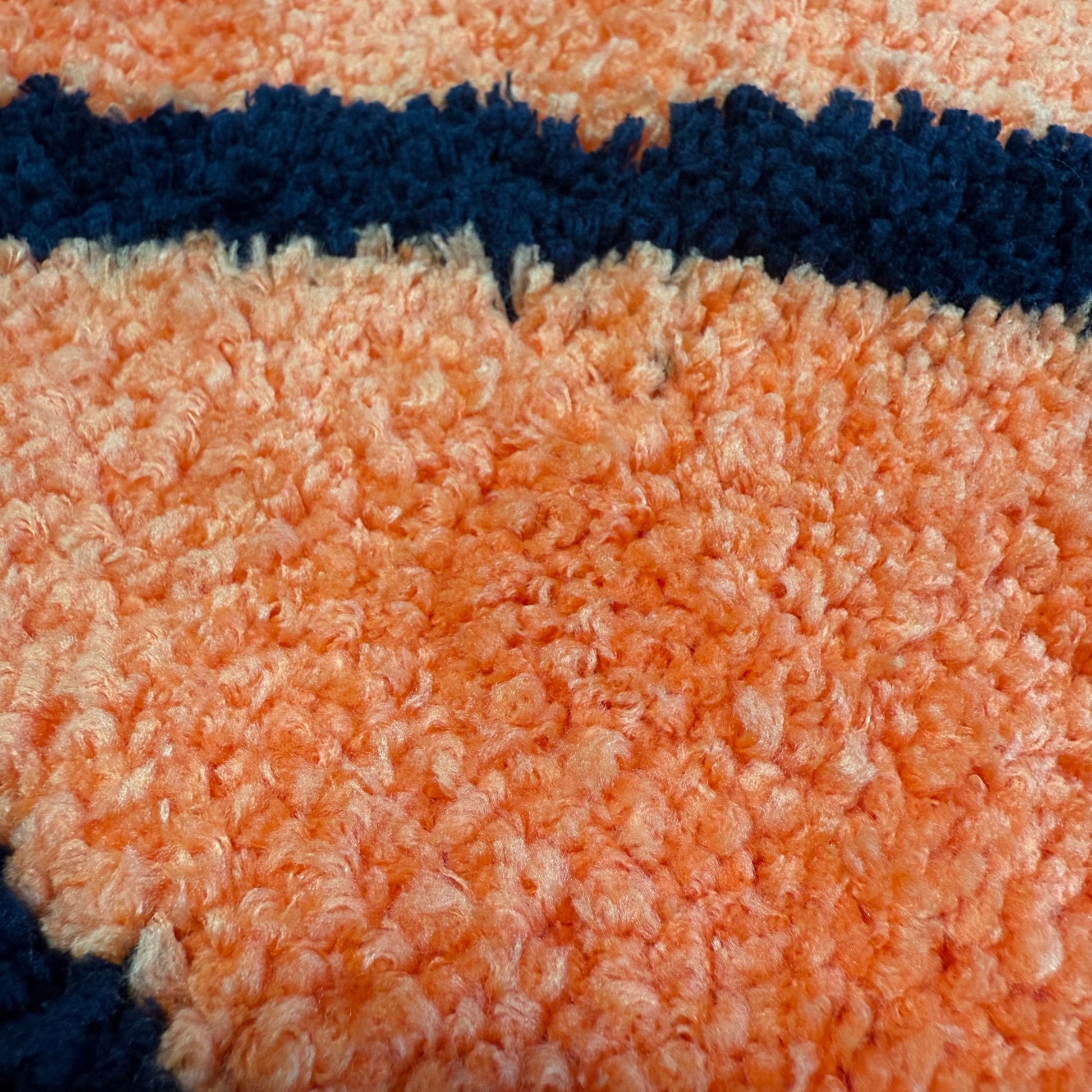Basketball Shaped Tufted Rug | Sports Themed Round Mat | Boys Room Decor - Fucolina