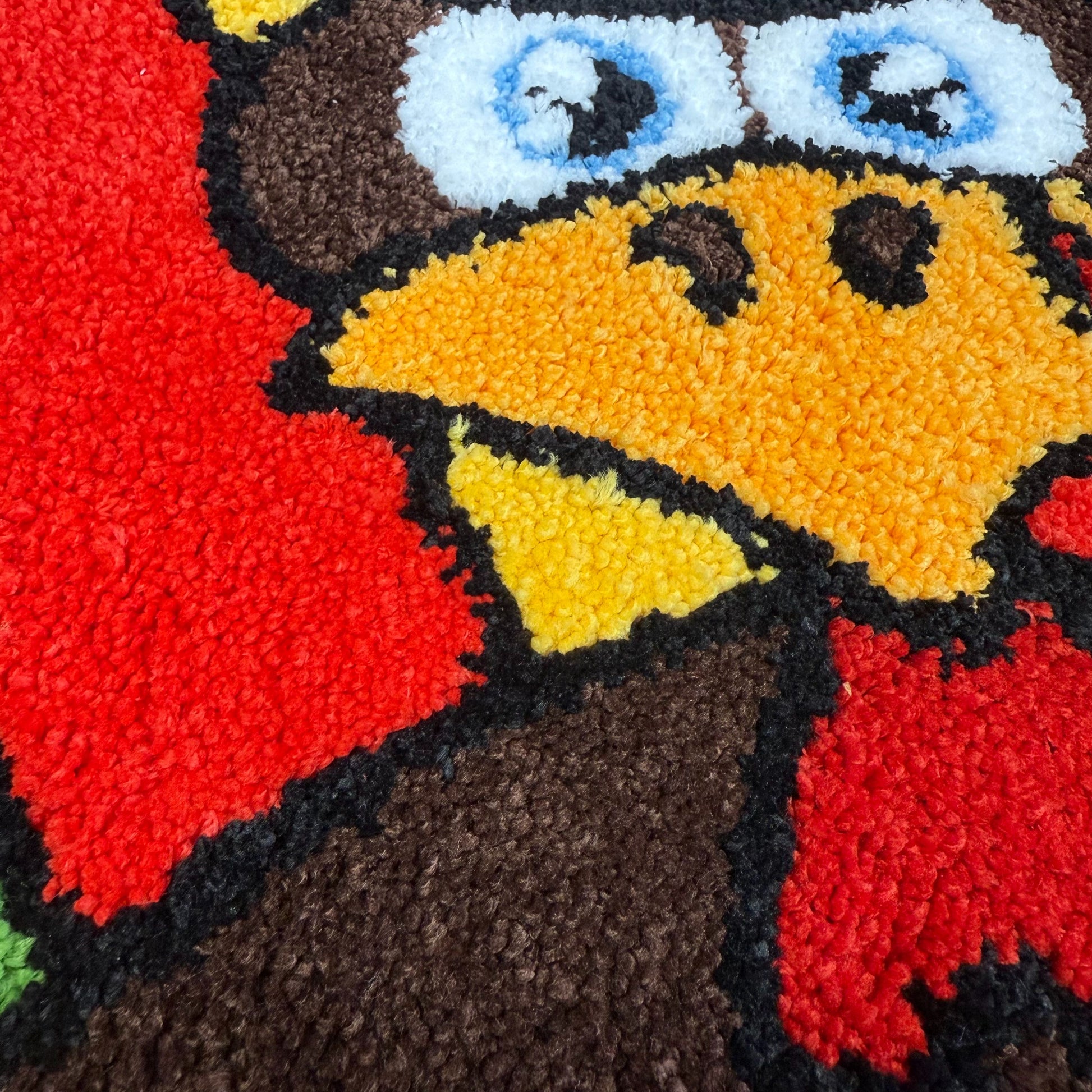 Thanksgiving Turkey Tufted Rug | Holiday Themed Decor Mat | Cute Cartoon Accent Rug - Fucolina