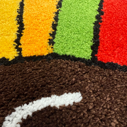 Thanksgiving Turkey Tufted Rug | Holiday Themed Decor Mat | Cute Cartoon Accent Rug - Fucolina