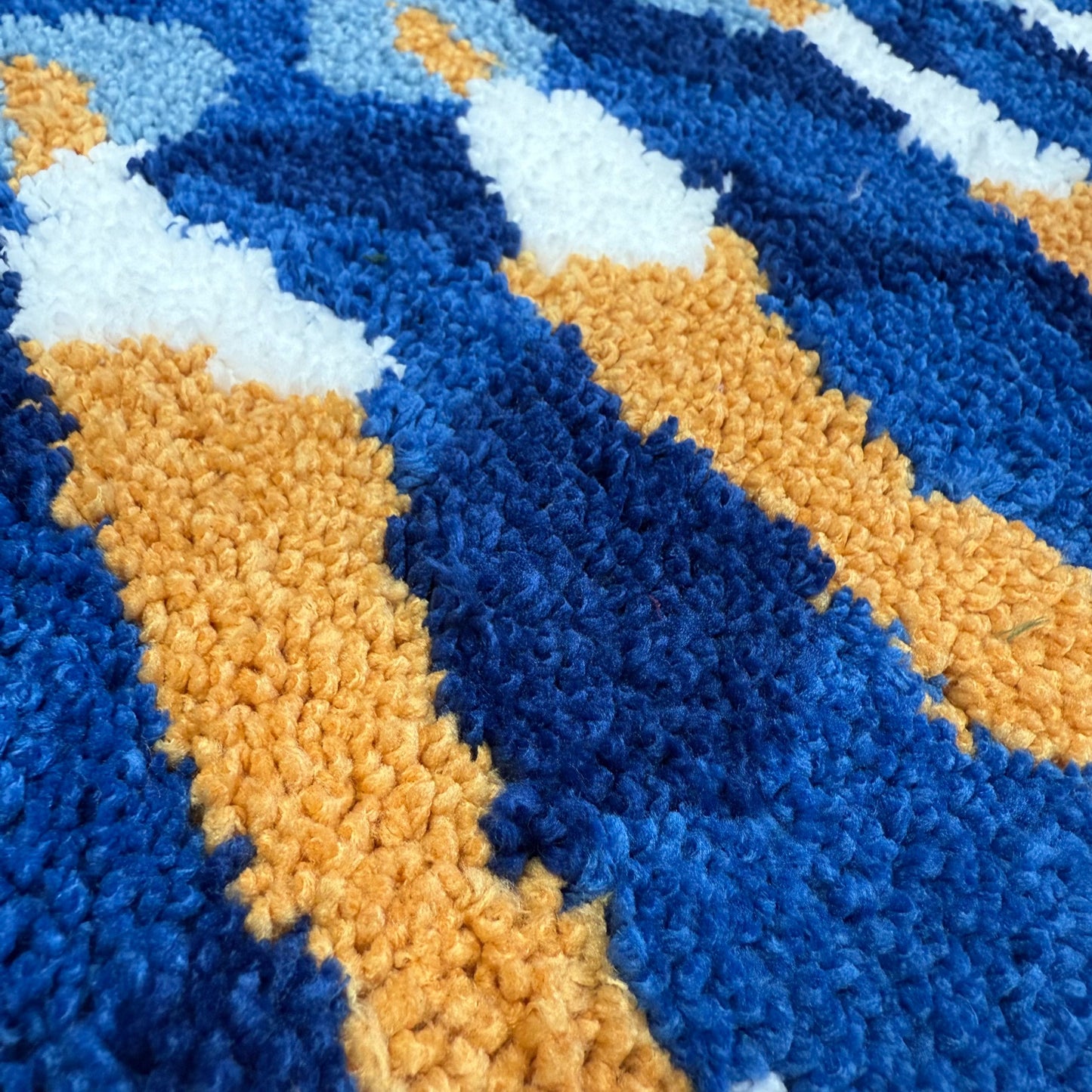 Menorah Tufted Rug | Hanukkah Themed Decor Mat | Festival Accent Rug - Fucolina