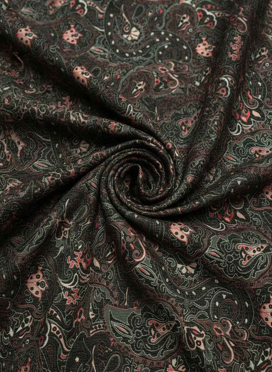 Persian Paisley Chenille Jacquard Fabric