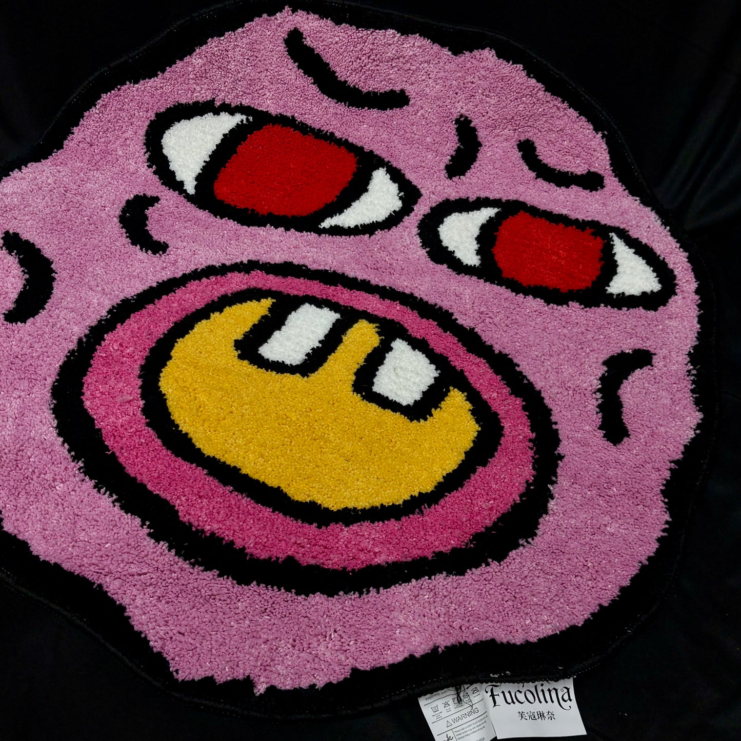 "Cherry Bomb" Face Tufted Rug | Tyler, the Creator Inspired Floor Mat Decor - Fucolina