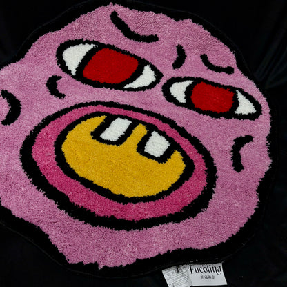 "Cherry Bomb" Face Tufted Rug | Tyler, the Creator Inspired Floor Mat Decor - Fucolina