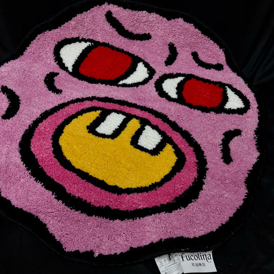 "Cherry Bomb" Face Tufted Rug | Tyler, the Creator Inspired Floor Mat Decor - Fucolina