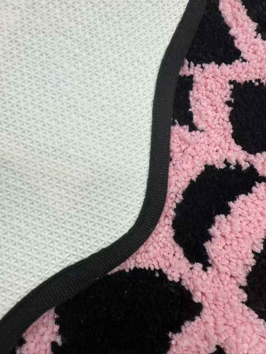 Dark Sweet and Cool Spider Web - shaped Flocking Carpet