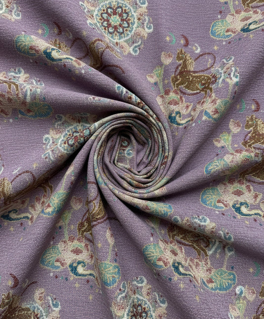 Dunhuang Feilian and Floral Jacquard Fabric Color Card (Multiple Colors Available)