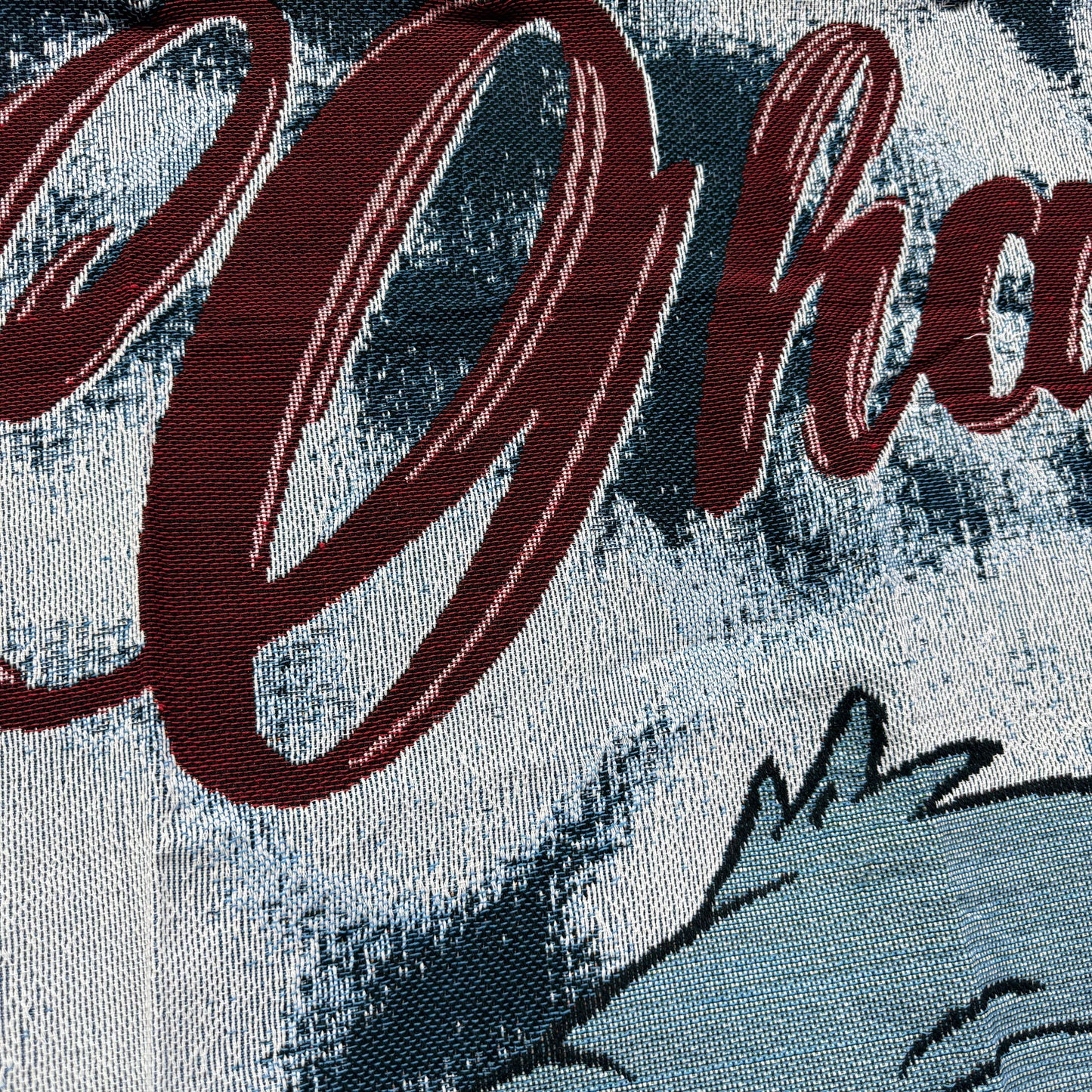 "Ohana Means Family" Stitch Woven Tapestry | Lilo & Stitch Character Blanket - Fucolina