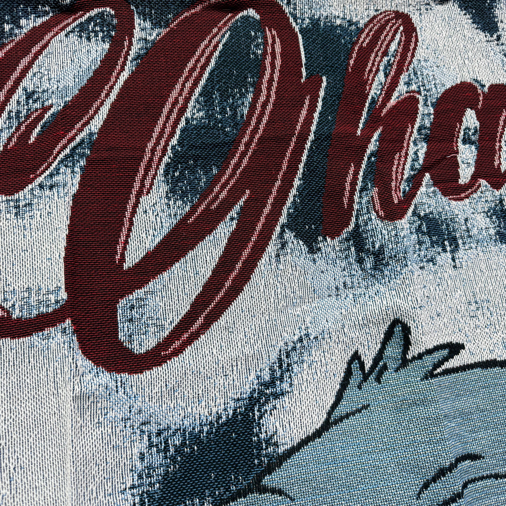 "Ohana Means Family" Stitch Woven Tapestry | Lilo & Stitch Character Blanket - Fucolina