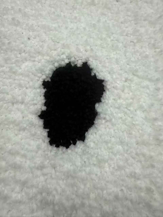Minimalist Black-and-white Cartoon Rabbit Flocked Carpet