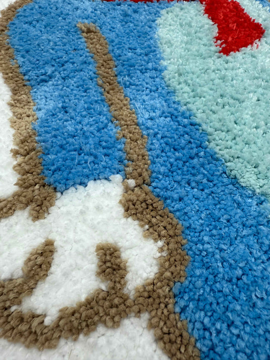 Chef Cat - shaped Flocking Carpet