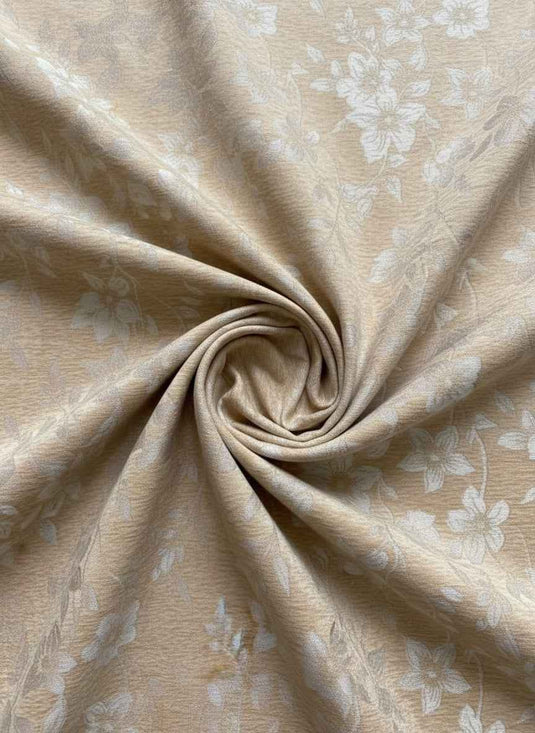 Elegant Vine Floral Chenille Jacquard Fabric