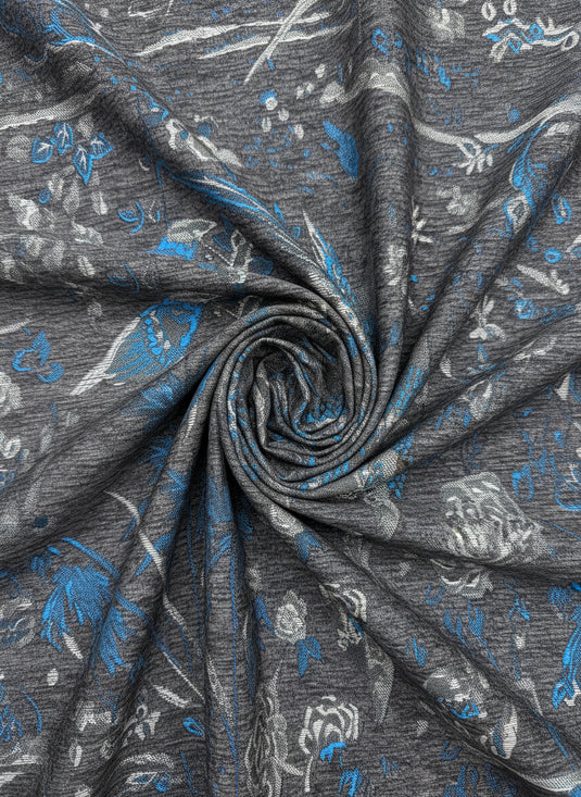 Floral and Bird Jacquard Fabric Color Card (Multiple Colors Available)