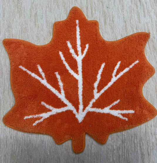 Maple Leaf - shaped Flocking Carpet