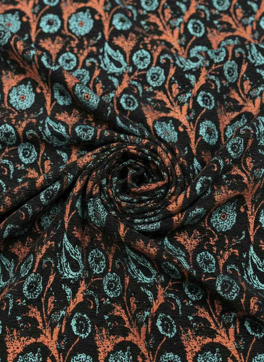 European Retro Paisley Pattern Chenille Jacquard Fabric