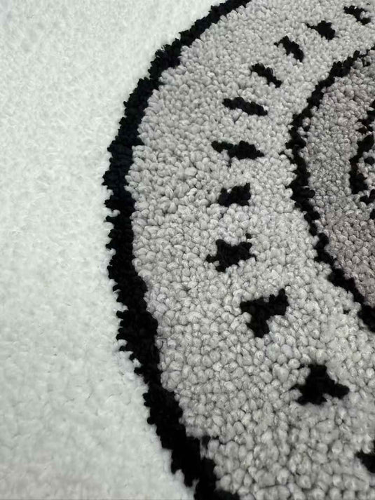 Artistic Eye - shaped Flocking Carpet