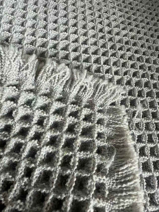 Modern Minimalist Waffle Braid Floor Mat