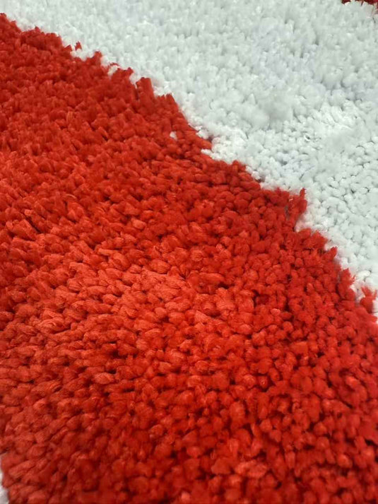 Trendy Letter Pattern Flocking Carpet
