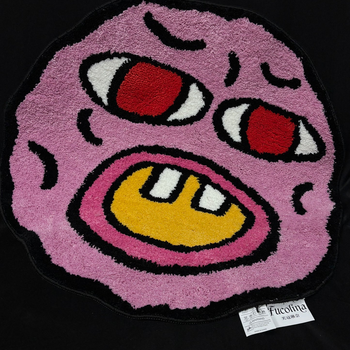 "Cherry Bomb" Face Tufted Rug | Tyler, the Creator Inspired Floor Mat Decor - Fucolina