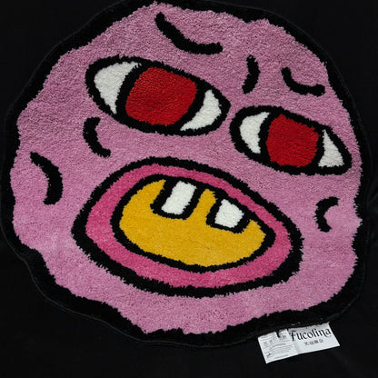 "Cherry Bomb" Face Tufted Rug | Tyler, the Creator Inspired Floor Mat Decor - Fucolina