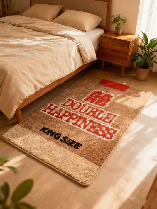 Creative cigarette box shape flocked carpet